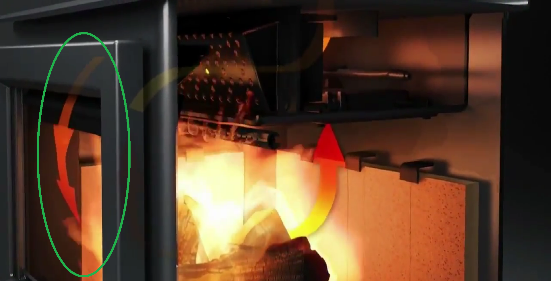 COMBUSTION PRIMAIRE BOIS COMME UN CIGARE